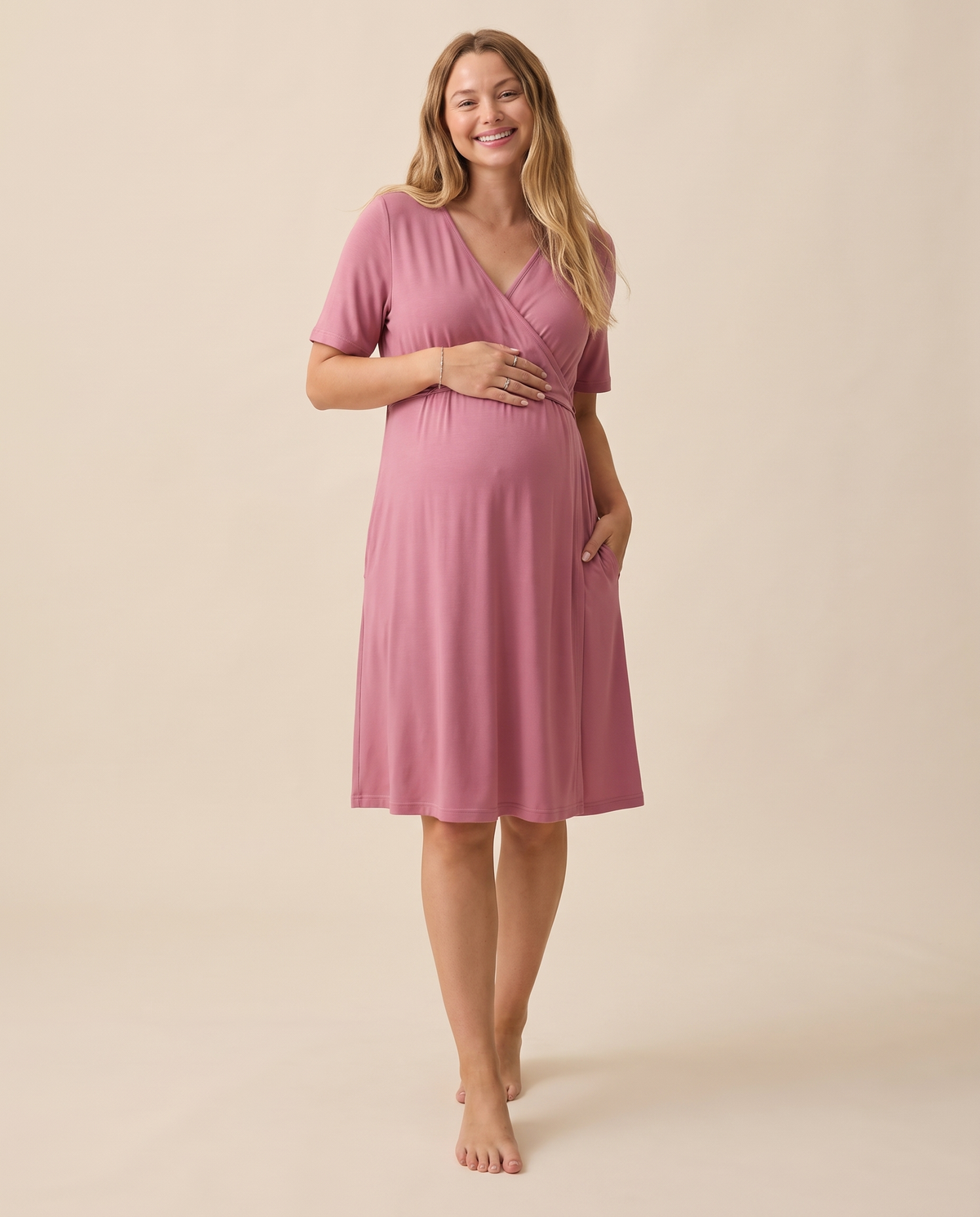Bloom Wrap Gown Maternity to Postpartum Robe